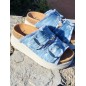 Mules femme LPB Laure bleu jean