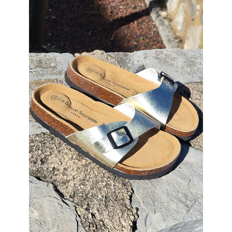 Mules femme Flavia dorées