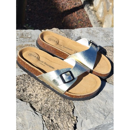 Mules femme Flavia dorées