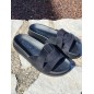 Mules femme daim Isadora noires