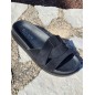 Mules femme daim Isadora noires