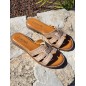 Mules femme daim Gina beiges