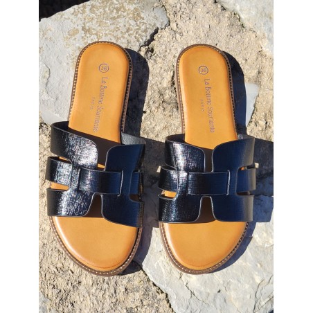 Mules femme Melodie noires