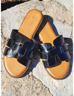 Mules femme Melodie noires