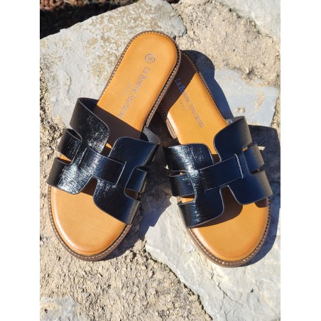 Mules femme Melodie noires