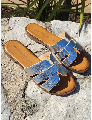 Mules femme Melodie argent