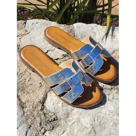 Mules femme Melodie argent