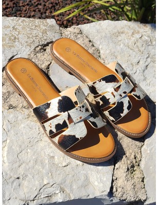 Mules femme Melodie vache
