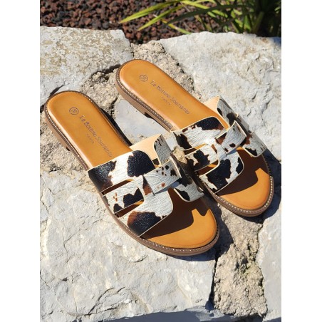 Mules femme Melodie vache