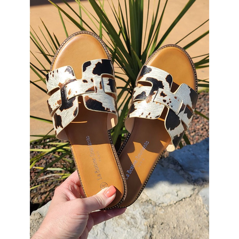 Mules femme Melodie vache