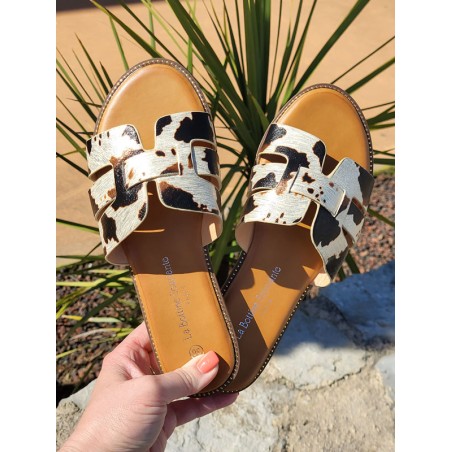 Mules femme Melodie vache
