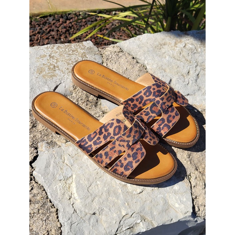 Mules femme Melodie léopard