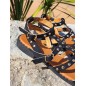 Sandales femme clou Elora noires