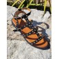 Sandales femme clou Elora noires