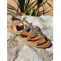 Sandales femme clou Elora dorées