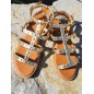 Sandales femme clou Elora dorées