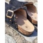 Sabots femme daim Moyana noirs