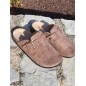 Sabots femme daim Moyana marron