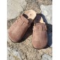 Sabots femme daim Moyana marron