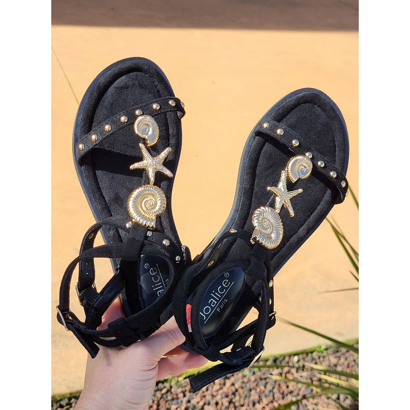 Sandales femme Louiza noires