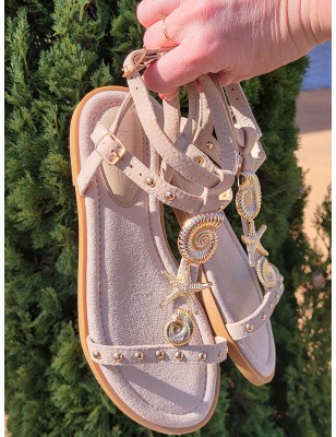 Sandales femme Louiza beiges