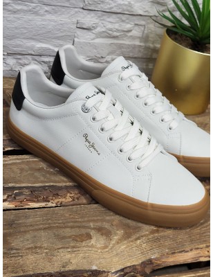 Baskets homme Pepe Jeans Kenton base blanches