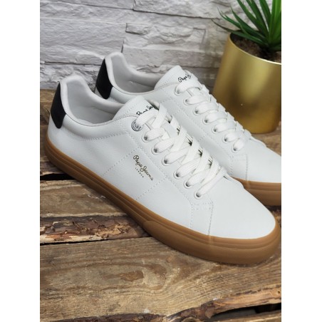 Baskets homme Pepe Jeans Kenton base blanches