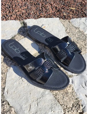 Mules femme LPB Nahed noires