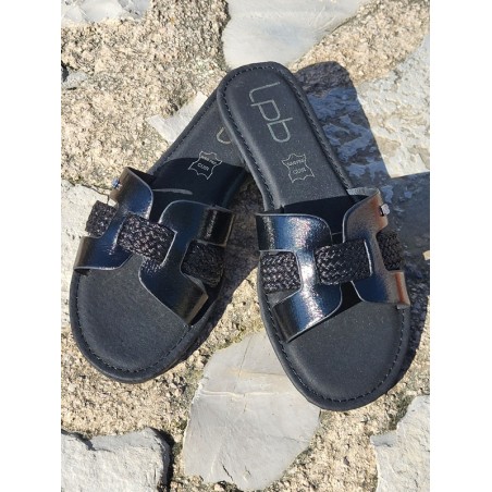 Mules femme LPB Nahed noires