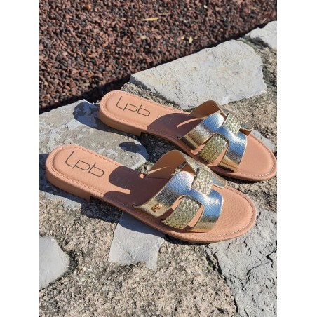Mules femme LPB Nahed dorées
