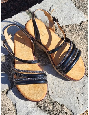 Sandales femme LPB Norane noires