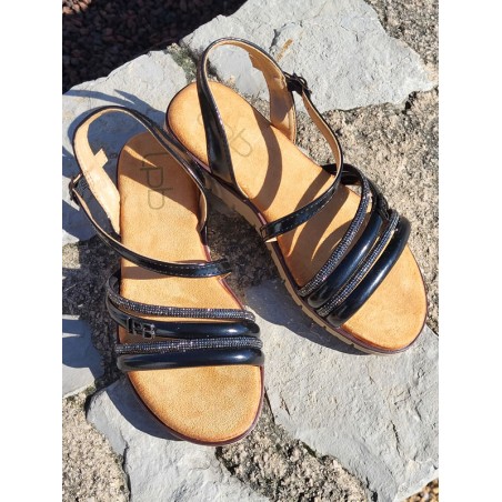 Sandales femme LPB Norane noires