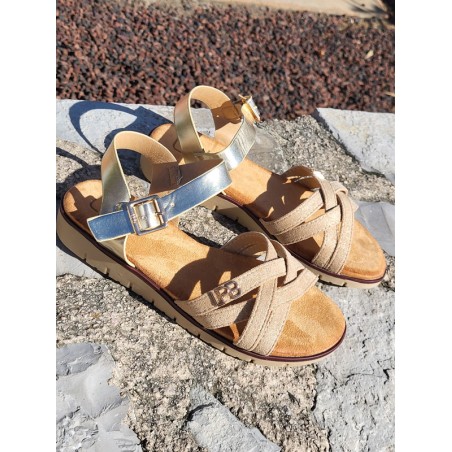 Sandales femme LPB Nelli dorées