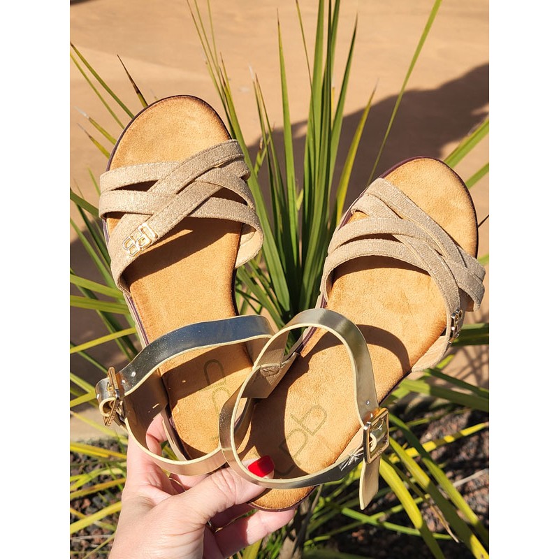 Sandales femme LPB Nelli dorées