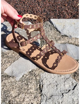 Sandales femme LPB Nouria chocolat