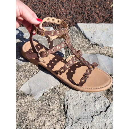Sandales femme LPB Nouria chocolat