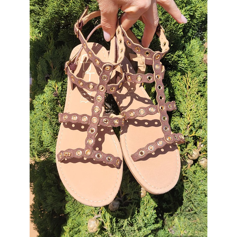 Sandales femme LPB Nouria chocolat