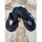 Tongs femme Majesta noires
