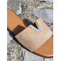 Mules femme suédine Vera taupe
