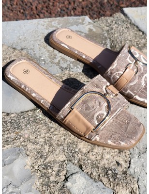 Mules femme Agrida beiges