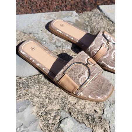 Mules femme Agrida beiges