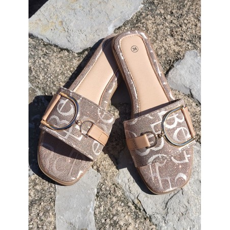 Mules femme Agrida beiges