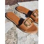 Mules femme Ania camel