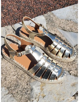 Sandales femme Anita dorées