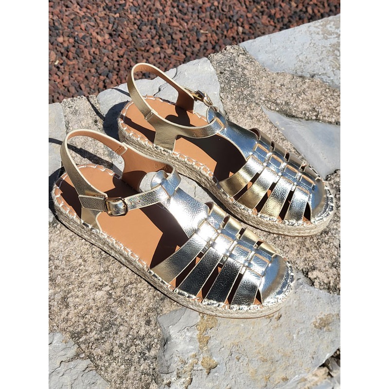 Sandales femme Anita dorées