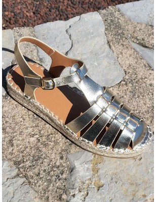 Sandales femme Anita dorées