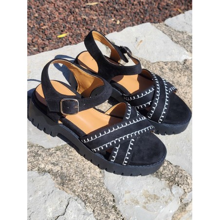 Sandales femme Audrey noires