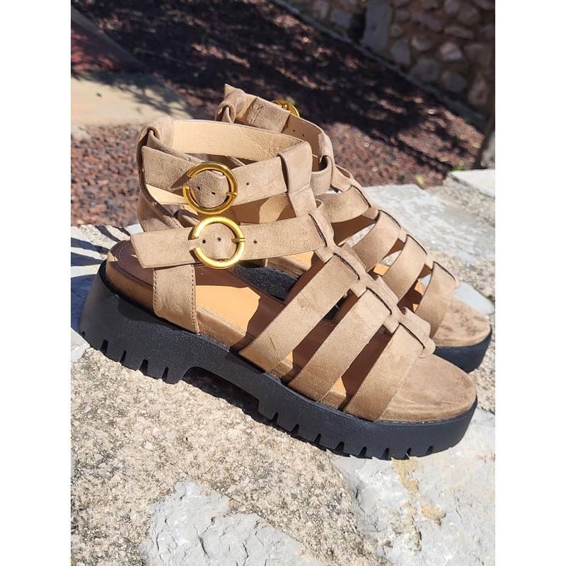 Sandales femme Atila taupe