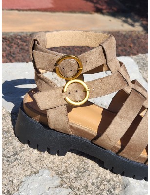 Sandales femme Atila taupe