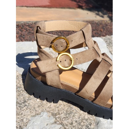 Sandales femme Atila taupe